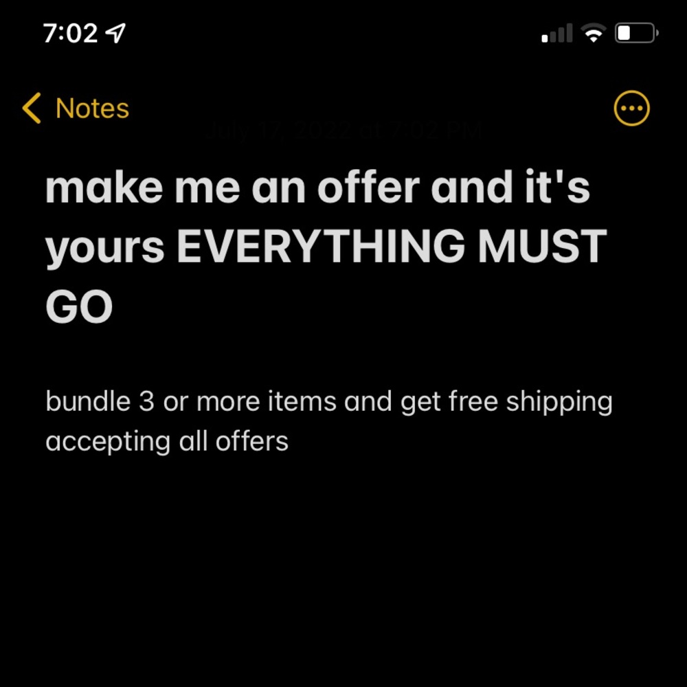 HUGE SALE EVERYTHING MUST GO
